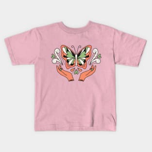 Take flight, the skies are yours, You have the freedom to soar,butterfly hope Kids T-Shirt